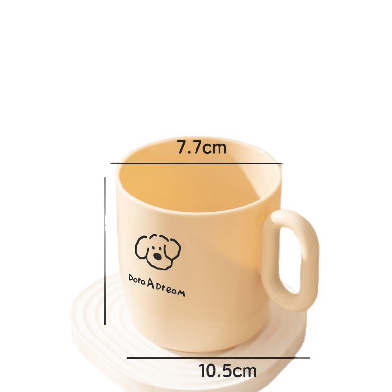 Línea Hogar Cachorro Taza de enjuague bucal Material PP Taza de agua para niños engrosada a prueba de caídas Taza de dormitorio de estudiantes Taza de cepillo de dientes