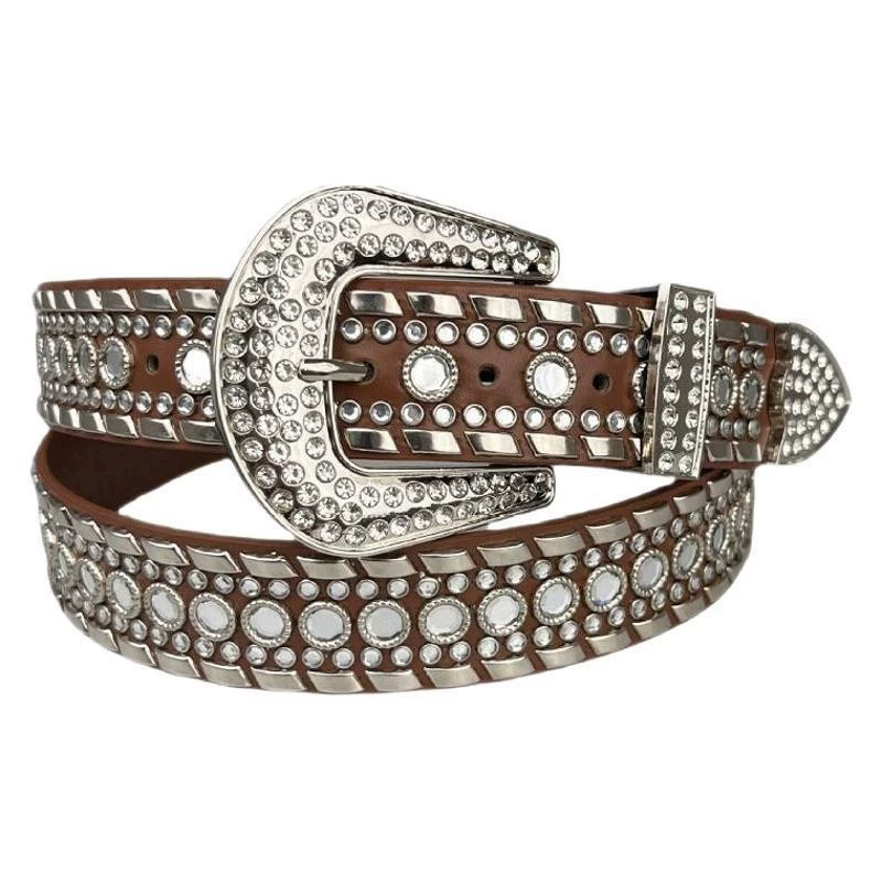 (Cross-border trading), diamond belt, set, punk style