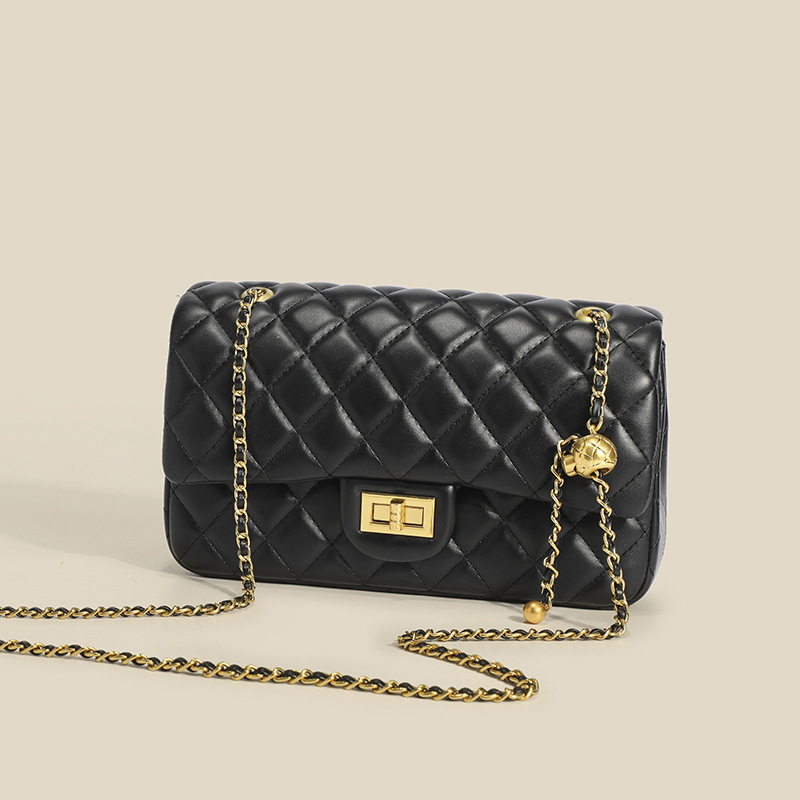 Caviar Lingge Damen Sommer Neuer vielseitiger Trend 2024 Western Fashion Chain Small Square Single Shoulder Umhängetasche_voghion.com