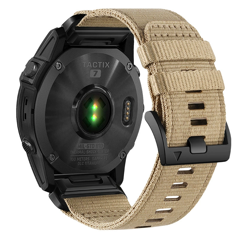 Подходит для Garmin Fenix 8, тканевый нейлоновый ремешок 7X/6/5X Garmin 22/26 мм быстросборный тканевый ремешок
