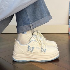 女童鞋子2025新款春秋季休闲板鞋中大童小白鞋软底时尚儿童运动鞋