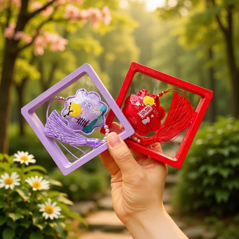 定制国风流苏刺绣中秋香囊平安祈福香包空袋礼物车载饰品香囊成品