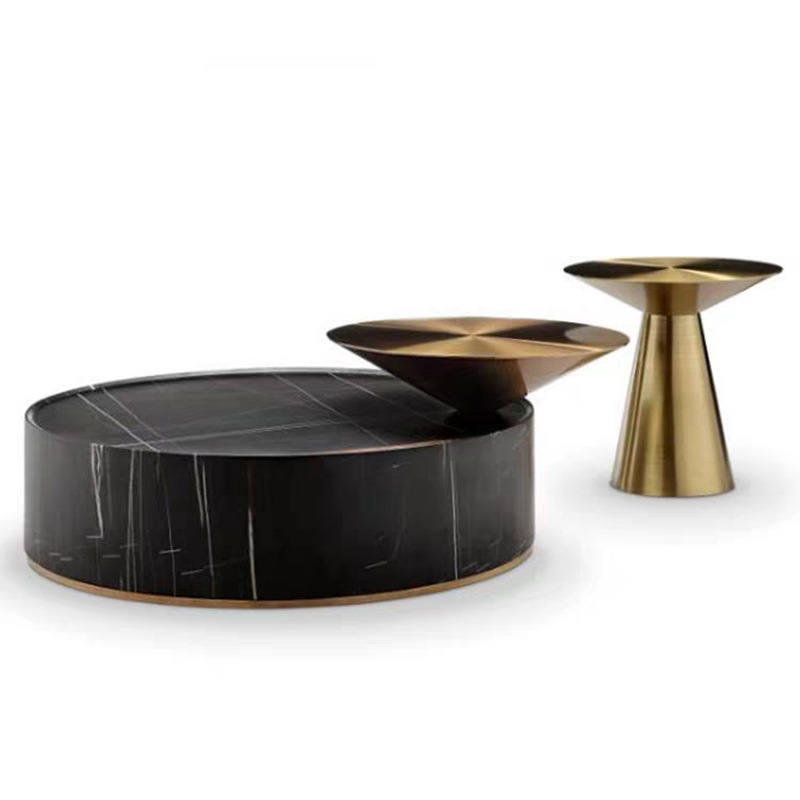 现代轻奢茶几组合小户型客厅大小圆子母几个性创意设计师边几角几