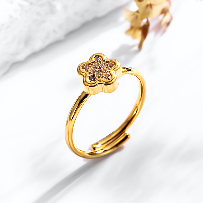 越境貿易新商品 ステンレスリング 丸型 六角形リング レディース ライトラグジュアリー 幾何学リング シンプル 高級