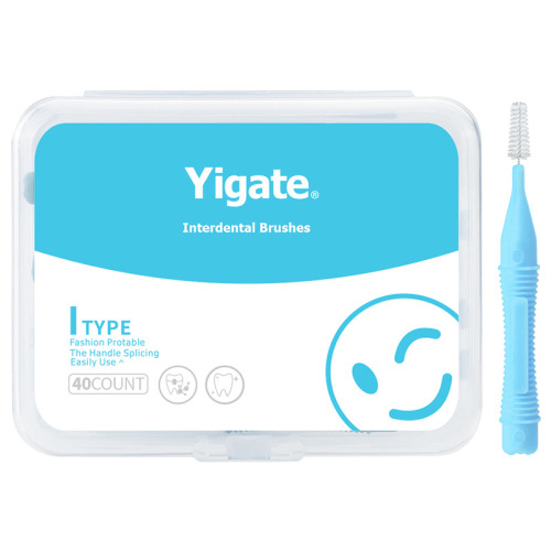 Medical interdental brushing interdental cleaning adult ultra-fine 0.4-1.5 cleaning type I care interdental brush 40 pieces