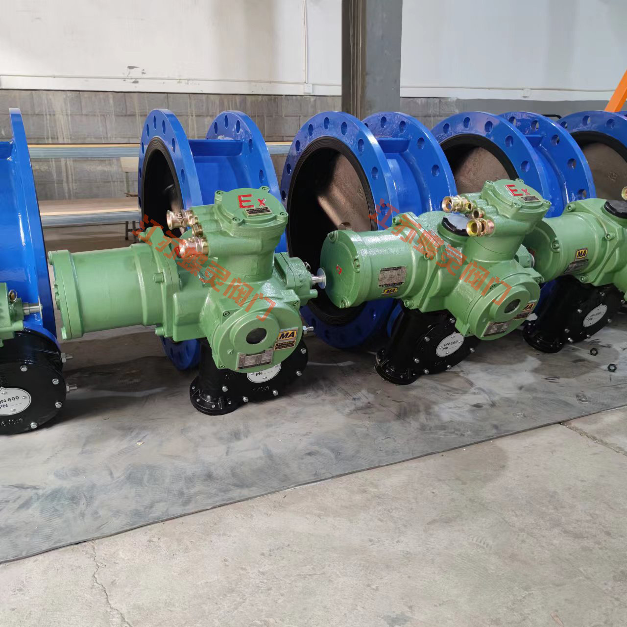 矿用隔爆型瓦斯专用阀 MWSD94F-10 DN450防爆电动法兰蝶阀