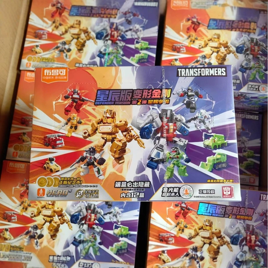 Bruco Transformers Star Edition 1 Bullet Building Block Man Blind Box Сборка мелких частиц Мини-фигурка Кукла Игрушка