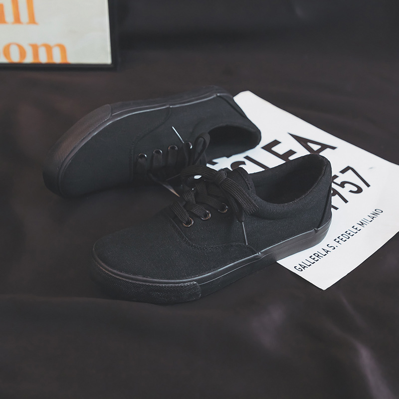 Harajuku versátil zapatos blancos para mujeres 2026 nuevos zapatos de skate super caliente para parejas zapatos de lona de color sólido calzado casual vulcanizado image 9