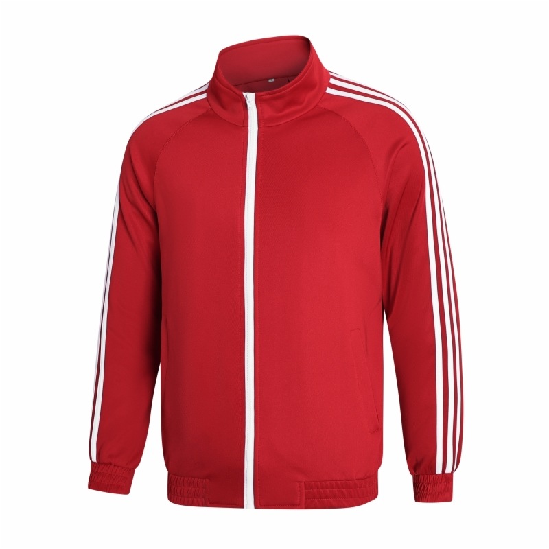 Primavera y otoño pareja chaqueta deportiva casual uniformes escolares para hombres y mujeres corren chaqueta de fitness de tres barras chaqueta transfronteriza
