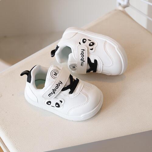 2026 Spring and Autumn New Male Baby Shoes Panda Mesh Infant Walking Shoes Kindergarten Indoor Line Baby Shoes
