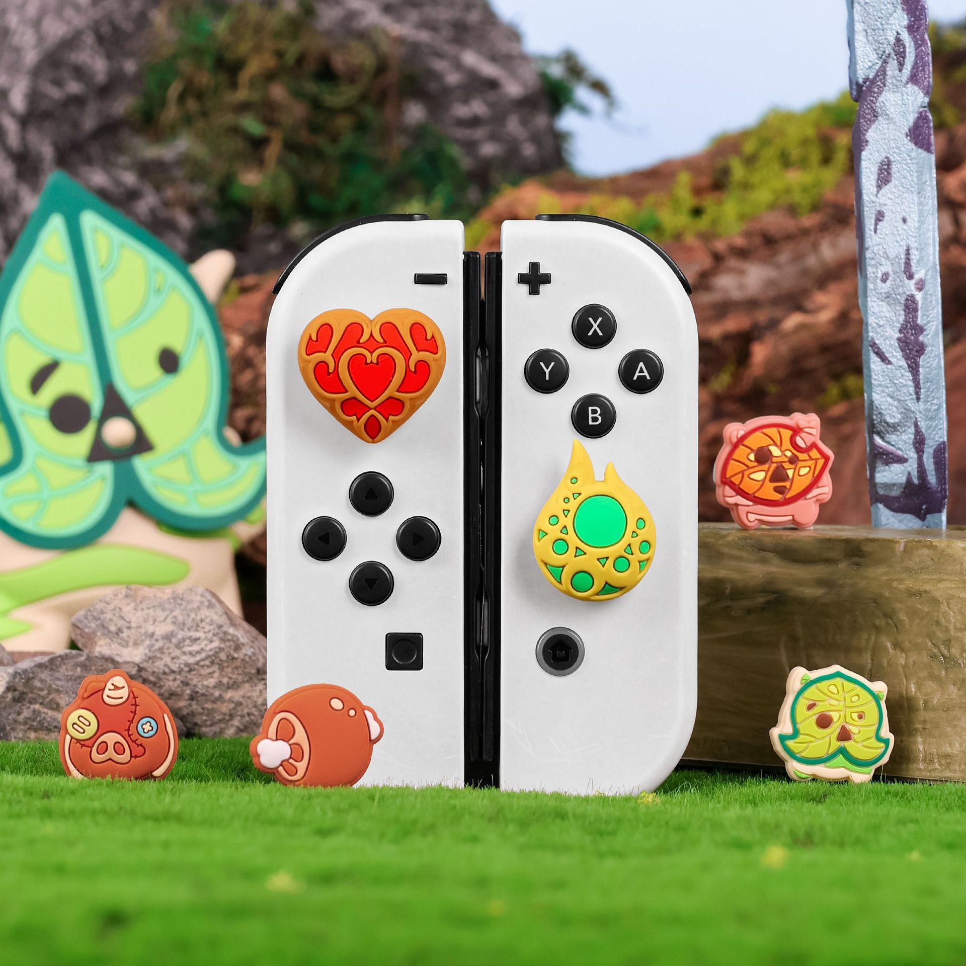 [Pawdiary] Switch/oled rocker cap lite rocker cap heart container endurance container