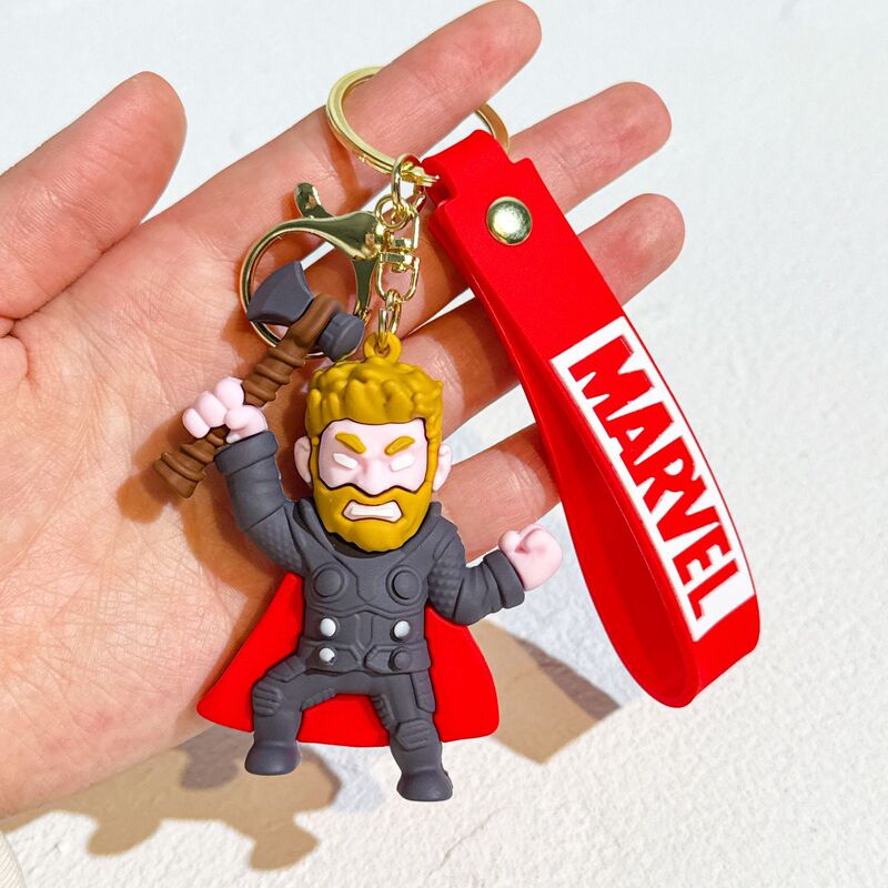 2025 アベンジャーズスパイダーマンキーホルダーキャプテンアメリカ車のキーペンダントマーベルキーホルダー卸売|undefined