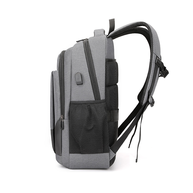 Mochila recargable USB para hombre de viaje de gran capacidad Mochila de viaje de negocios Logo Bolsa para portátil