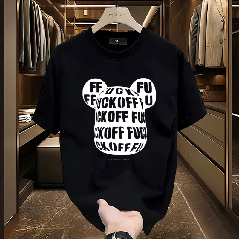 2024 Lato Nowy Krótki rękaw Unisex Drukowane Luźny Uniwersalny Modny T-shirt Pół Rękaw Trend_voghion.com