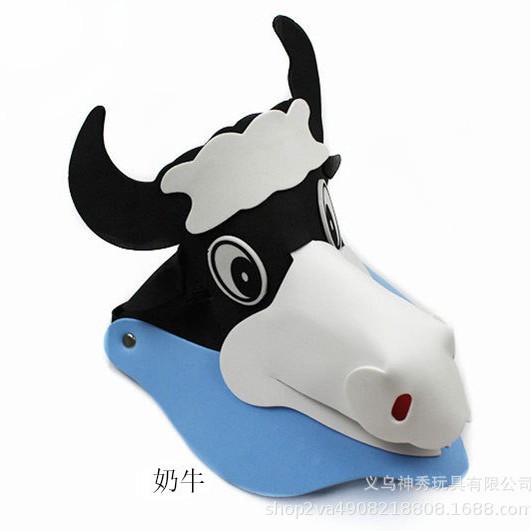 Día del niño Eva sombrero para el sol actividades entre padres e hijos dibujos animados animal tocado doce tocado del zodiaco