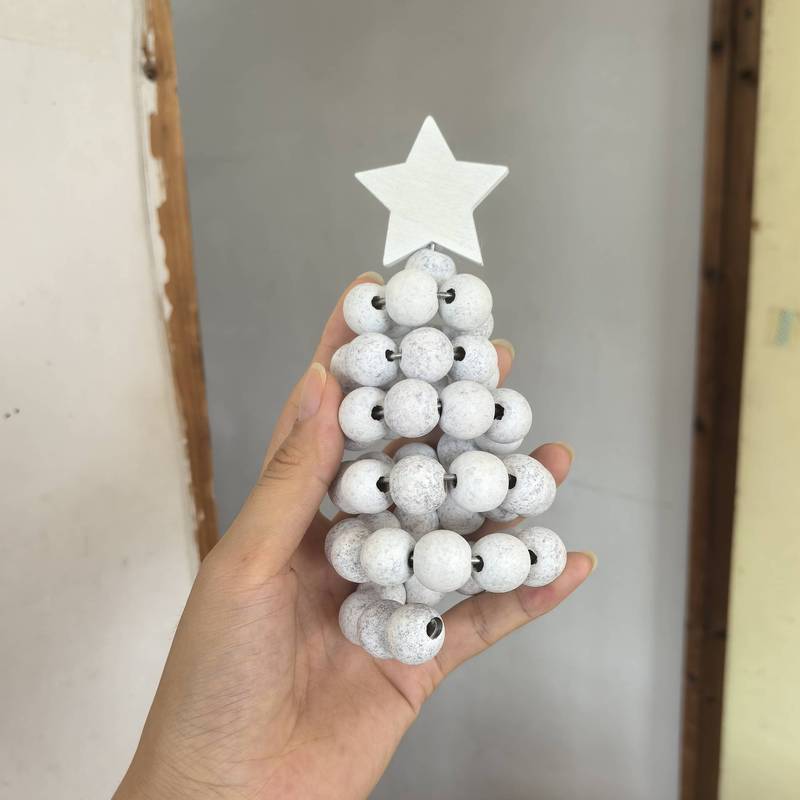 跨境新品圣诞节装饰圣诞装饰品创意北欧ins木质圣诞树桌面小摆件|undefined