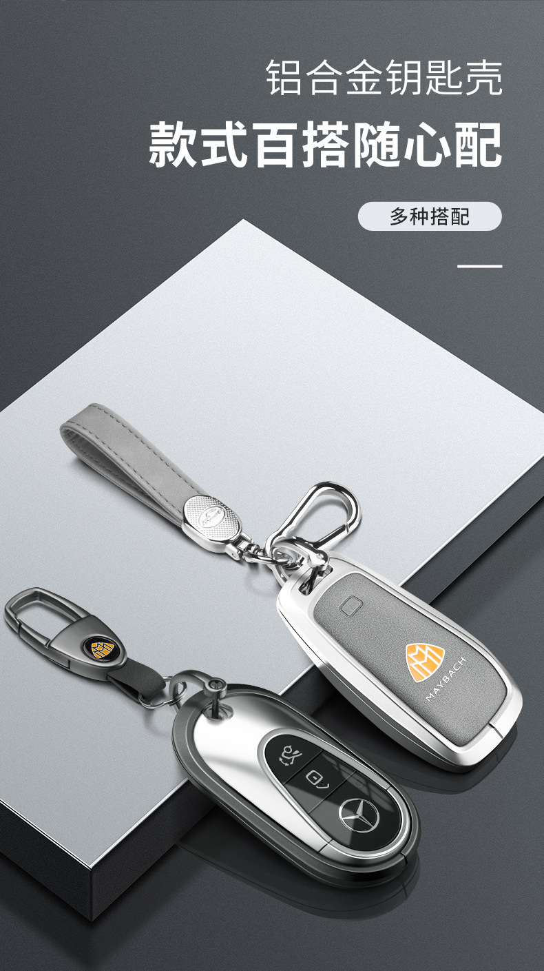 Suitable for Mercedes-Benz Gla200 Key Cover Glk300 Key Case B200/A220/Amg/Sl400/G-Class R-Class Shell Glc