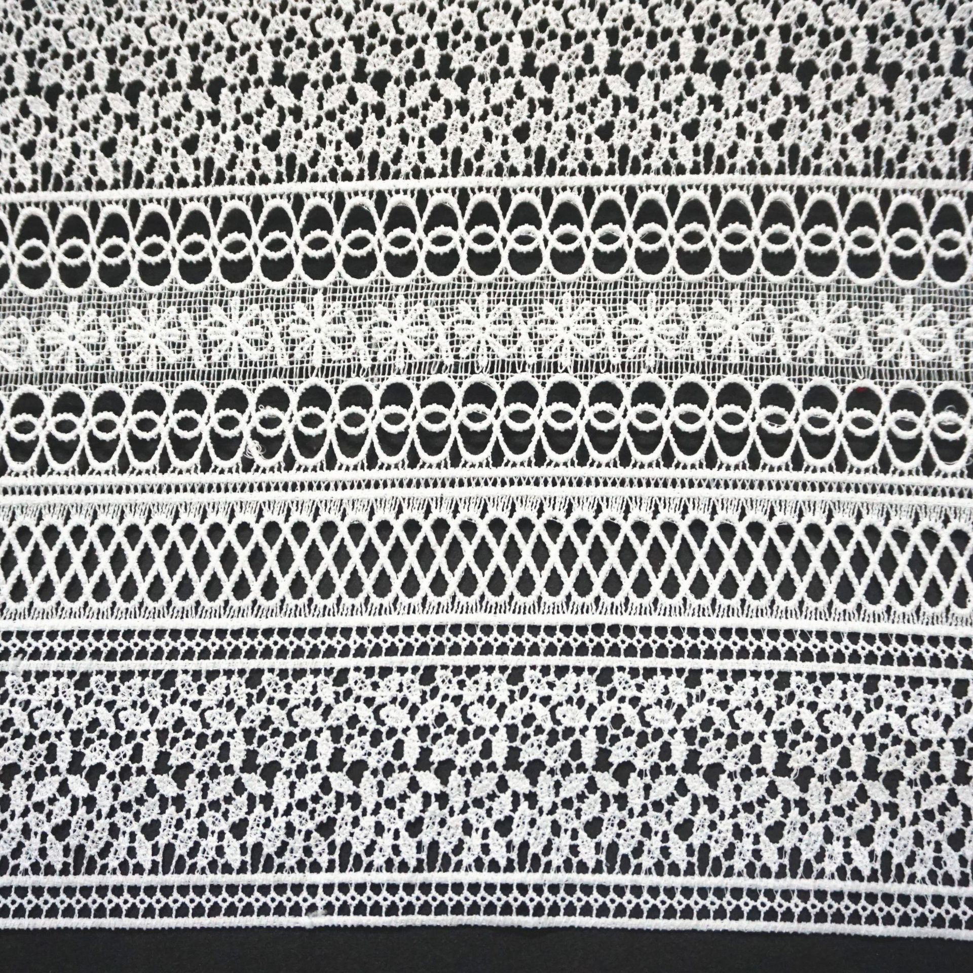 牛奶丝满副刺绣面料 服装礼服辅料 水溶电脑绣花