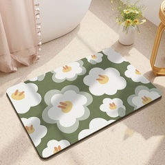 Bathroom floor mat water-absorbent non-slip bathroom door entry foot mat bathroom mat diatom mud soft pad toilet carpet