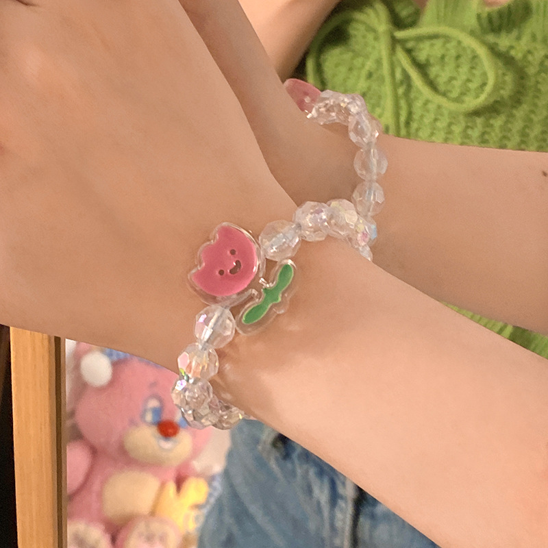 Cute Small Yellow Duck Tulip Hair Band Bracelet Dual-use Hair Rope display picture 2