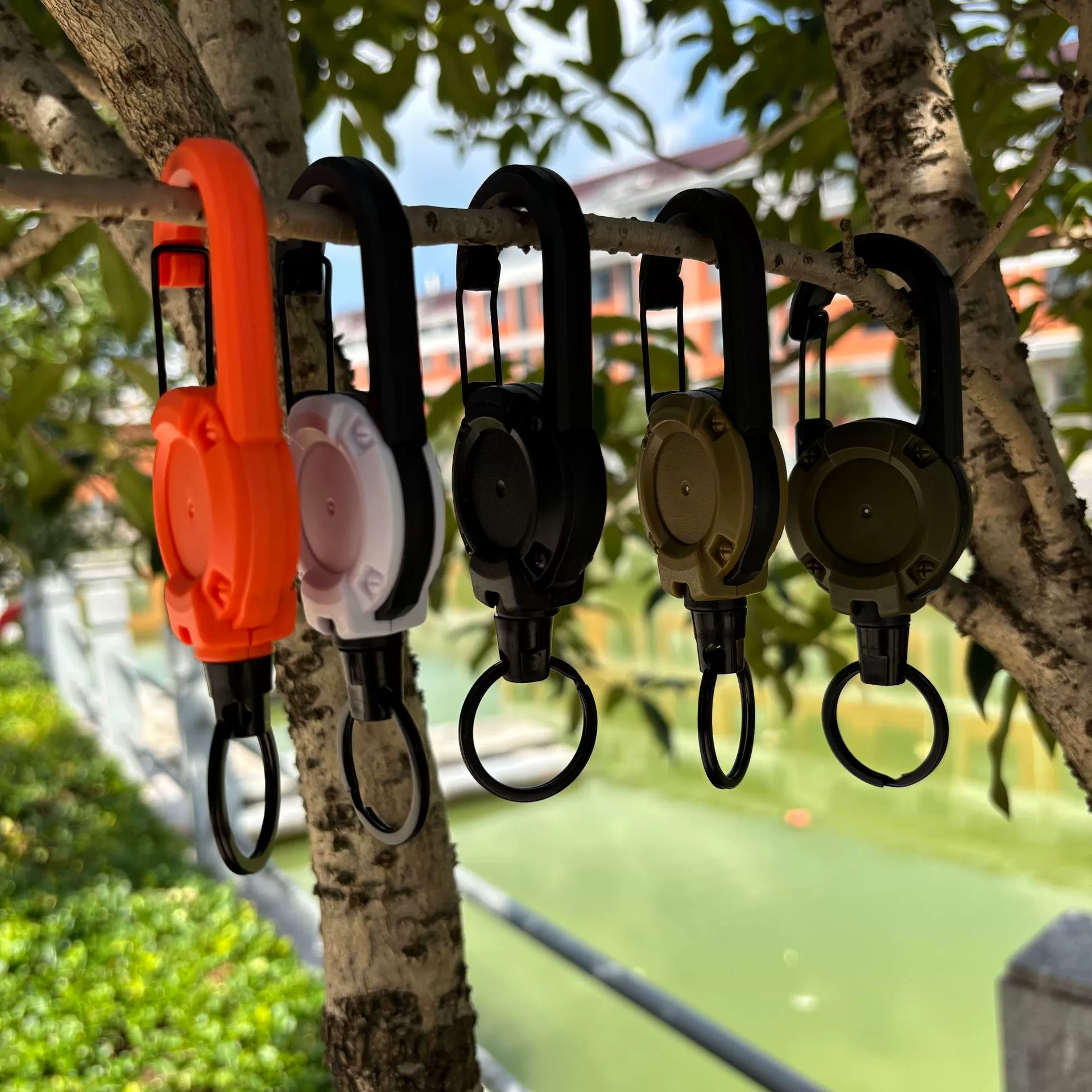 Выдвижной брелок стальной трос эластичные тросы, пряжка, предотвращая потерю, длинная проволока, высокая откидка, легко тянуть брелок