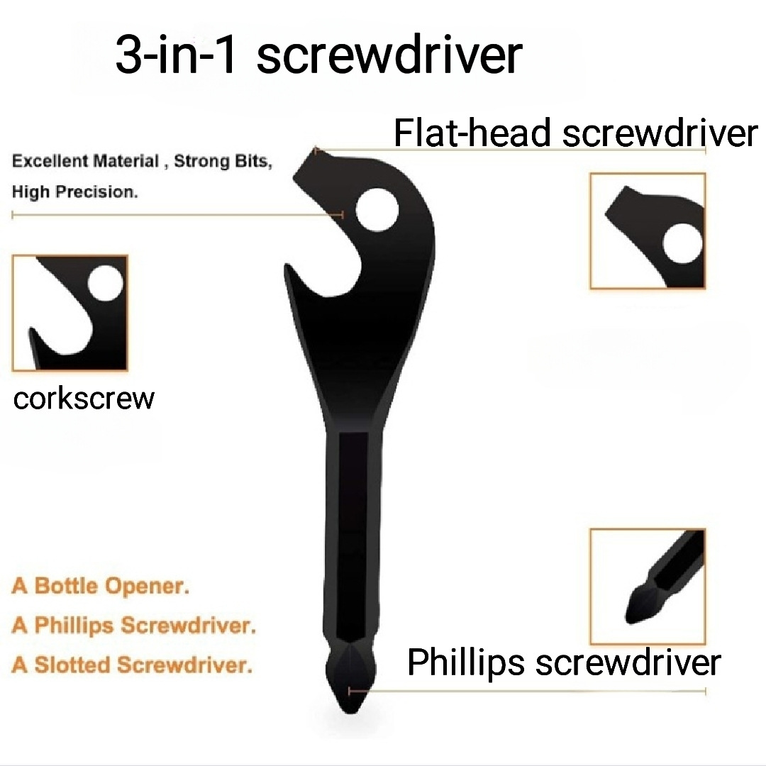 43g Weight Keychain Classification 1 Piece Quantity Daily Occasion Alloy Material Father'S Day Festival Bottle Opener, Screwdriver Pattern Men's Gender Simple Style Style Simple Style Bottle Opener Screwdriver Alloy Father'S Day Men's Keychain 1