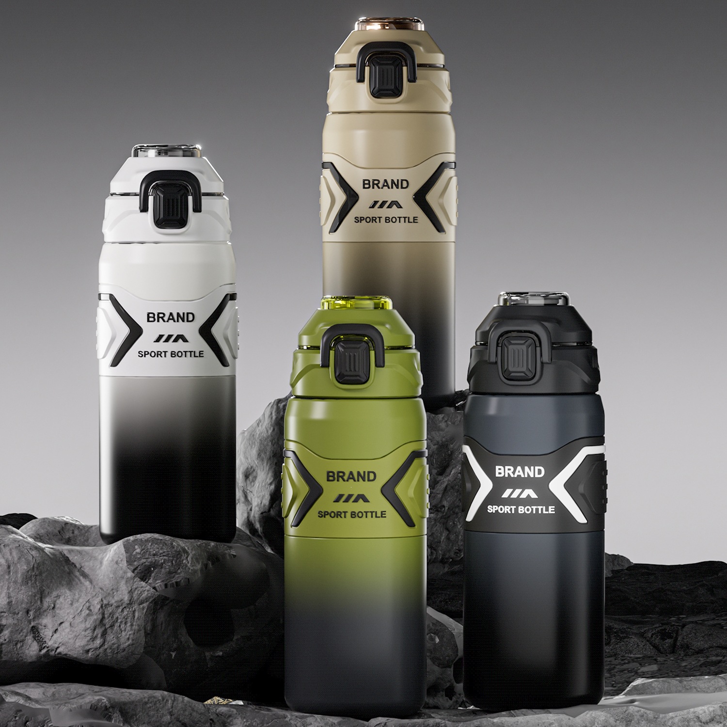Taza de aislamiento de acero inoxidable de gran capacidad de alto valor facial para hombres y mujeres estudiantes al aire libre deportivos convenientes taza de agua al vacío aislamiento de calor aislamiento de frío