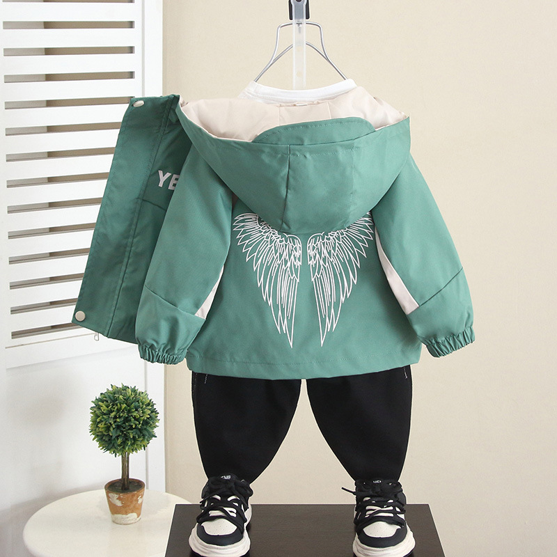 6348 Chaqueta de otoño para niños 2025 primavera y otoño nuevos niños estilo coreano chaqueta hermosa ropa de carga para bebés