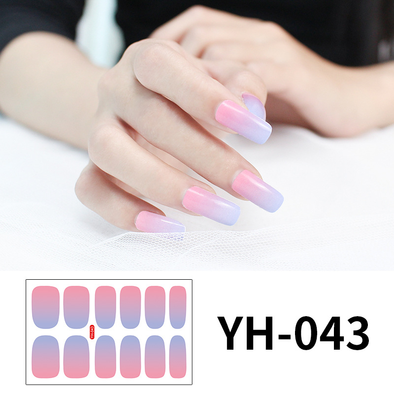 Nueva etiqueta engomada del clavo impermeable puesto de suministro venta caliente moda etiqueta engomada del clavo pequeño fresco completo etiqueta engomada del esmalte de uñas