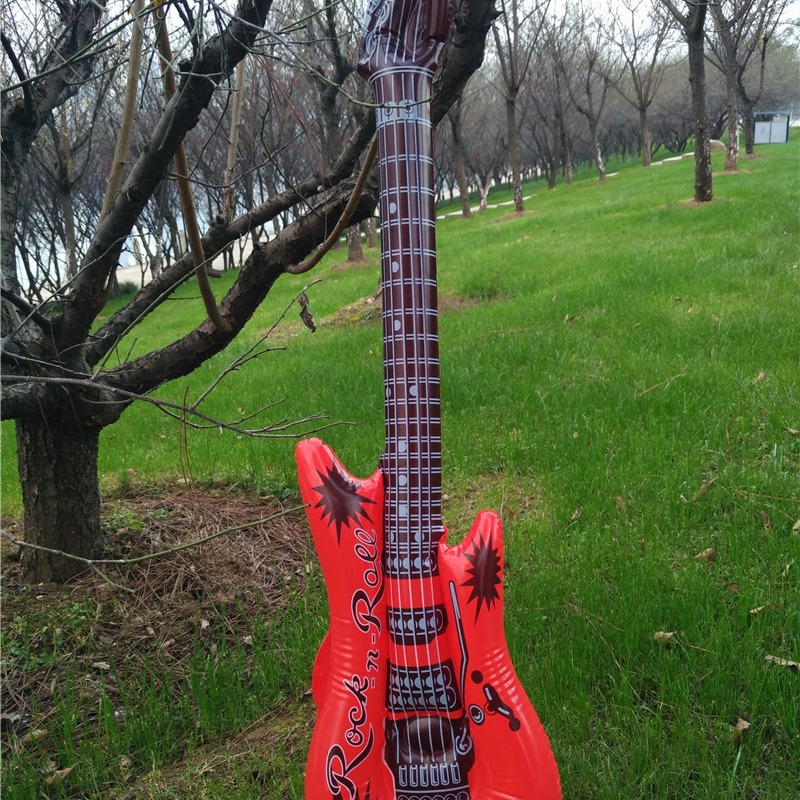 95 guitarra inflable PVC escenario apoyos simulación infantil inflable instrumento musical guitarra popular transfronteriza juguetes inflables