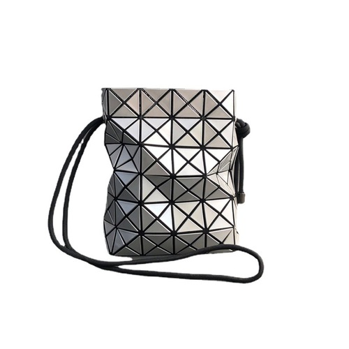  New Japanese Original Embroidered Mesh Drawstring Bucket Bag Shoulder Handbag Crossbody Women's Bag with Tied Mouth