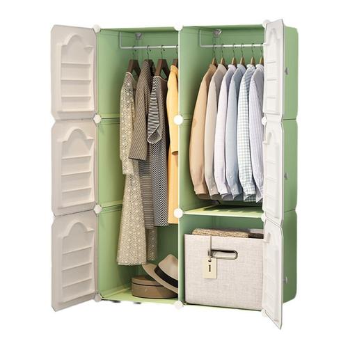 简易衣柜出租房家用卧室小型宿舍组装布衣橱结实塑料收纳储物柜子