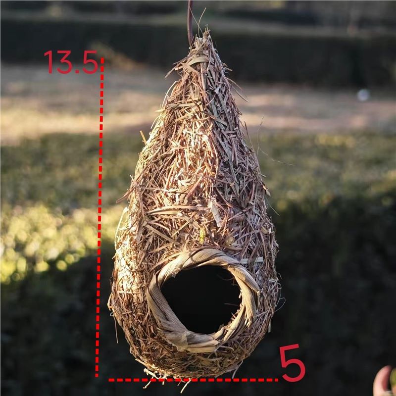 鳥の巣わら編みオウムの巣暖かい鳥の巣わらの巣鳥かご用品具セキセイインコの巣装飾用品|undefined