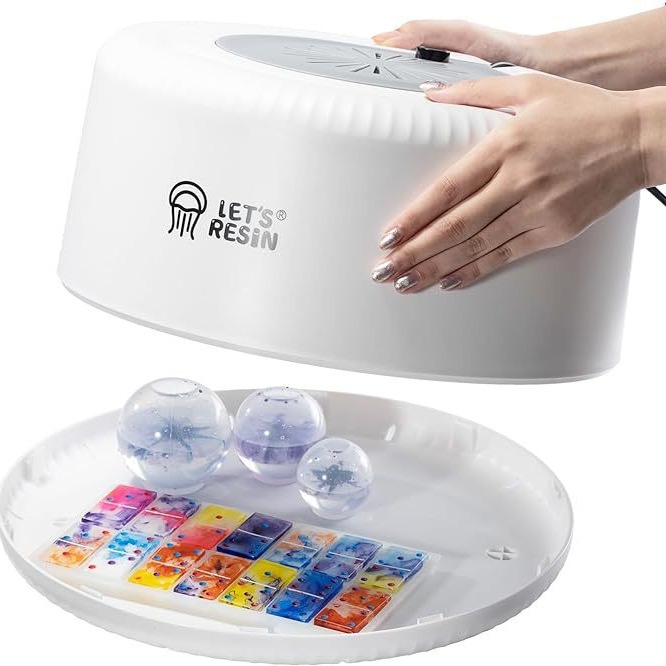 亚马逊爆款LET'SRESIN树脂固化器自动固化树脂干燥机带大托盘