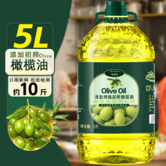 5Lリットルは初搾りオリーブ油を添加して家庭用食用植物を調合して油を炒めます。