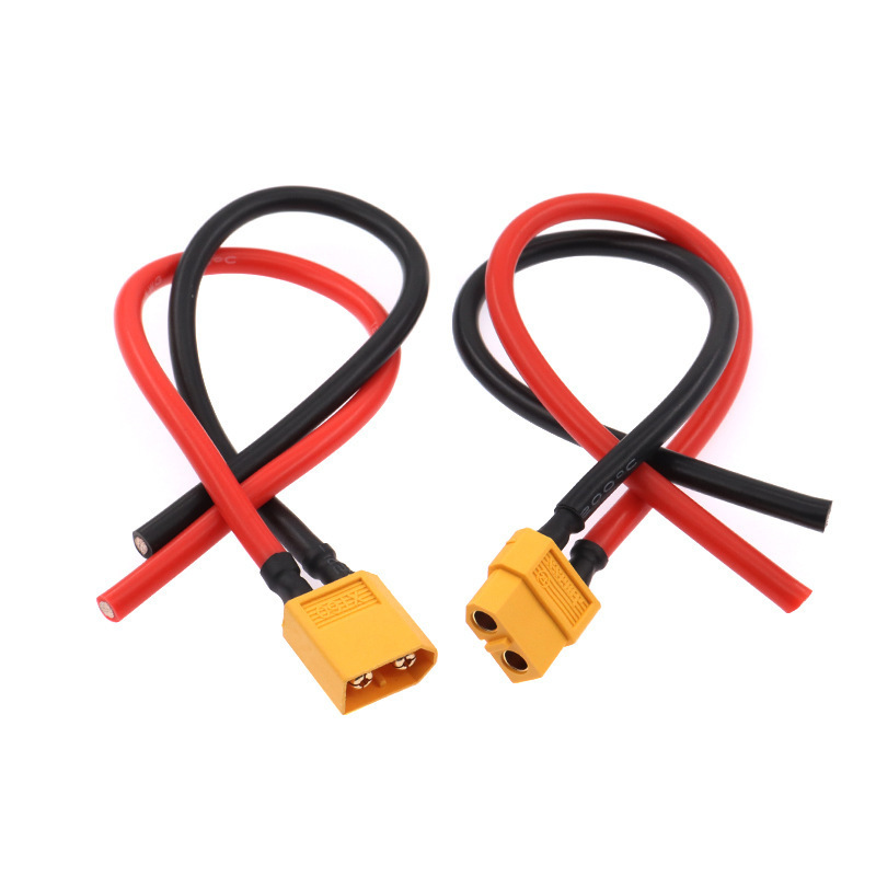 xt60 plug with wire xt30 male to female extension xt90 ESC connector ESC lithium battery plug high current