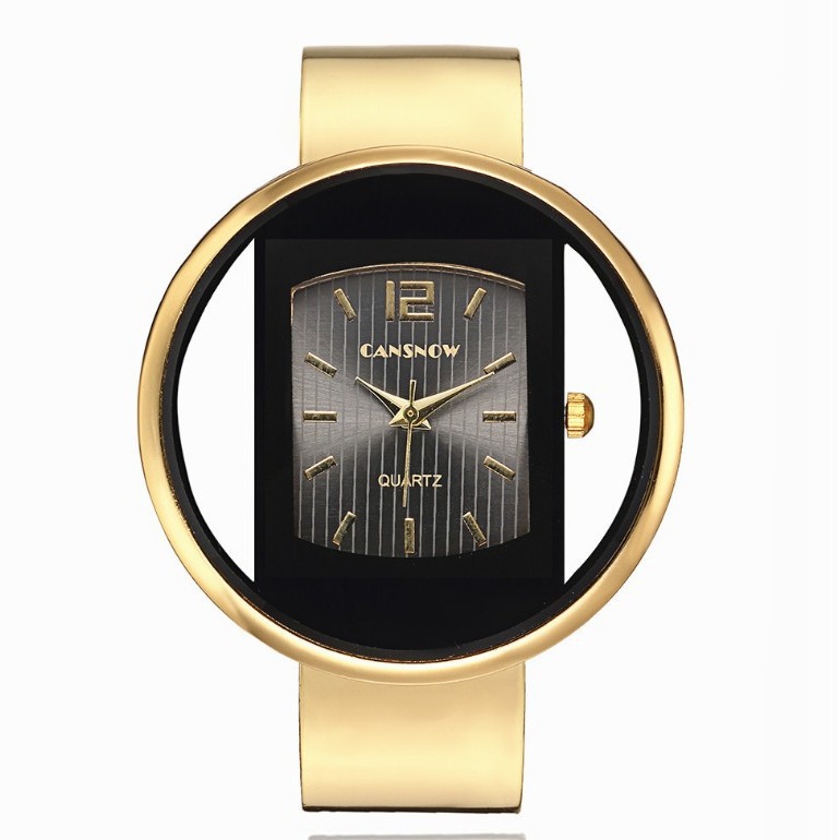 Frauen Wacthes Damen Offene Manschette Armreif Armbänder Armbanduhr Rechteckiges Zifferblatt Quarz Wasserdichte Uhr Party Geschenk für Liebhaber Freundin Sie_voghion.com