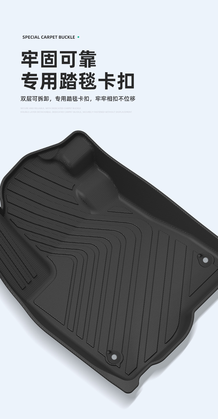 Suitable for 18-25 Honda Cr-V Car Floor Mats, Seat Back Mats, All-Weather Tpe Floor Mats, Trunk Mats