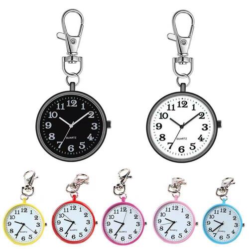 Examination quartz watch waterproof pocket watch large number clear luminous watch keychain hanging watch nurse watch student