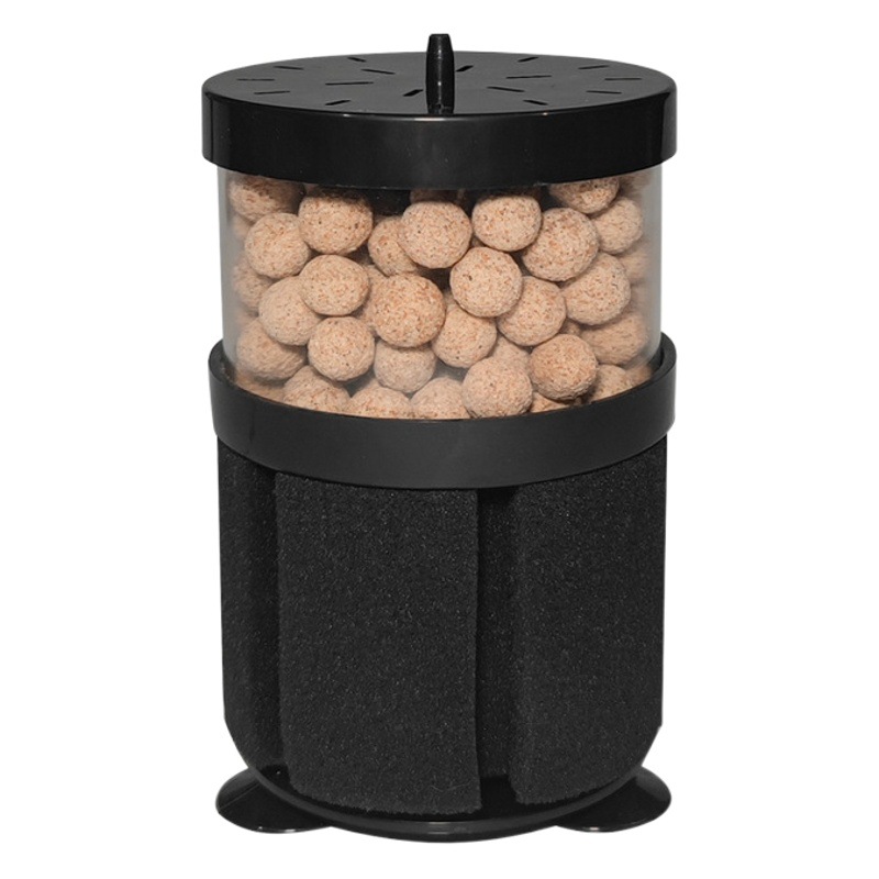 Bomba de oxígeno pequeña mini anti-reflujo tres en uno con filtro integrado para peceras, oxigenación y succión de residuos. image 1