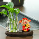 New lucky treasure small God of Wealth hydroponic vase living room office desktop decoration indoor hydroponic flower device lucky