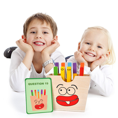 Children's simulated wooden play house chips matching game educational food assembly baby kitchen toy