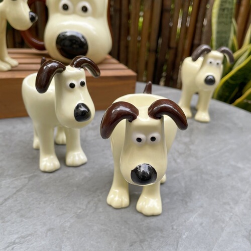 Personalized retro puppy, lamb, egg tray, ceramic tableware, egg cup, home cute ornaments, dolls, grocery store