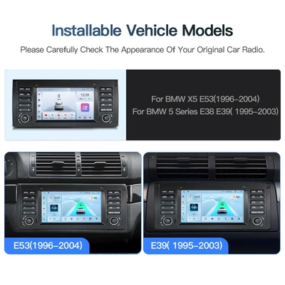 DVD Navigation, E39 X5 E53 7inch Car-mounted