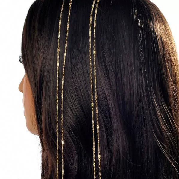 Korean and Japanese Style Princess Elegant Chain Hairpin for Women, Trendy Tassel Hair Clip with a High-End Feel, Stylish Braided Hair Accessory