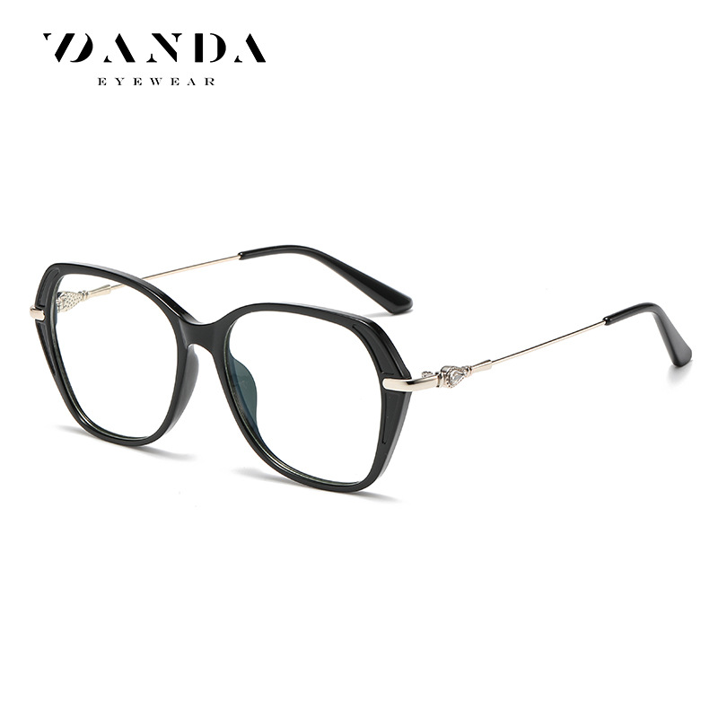 Europa y América nueva luz anti-azul gafas de las mujeres de la miopía gafas marco TJ860 ultra ligero TR90 elegante gafas lisas venta al por mayor