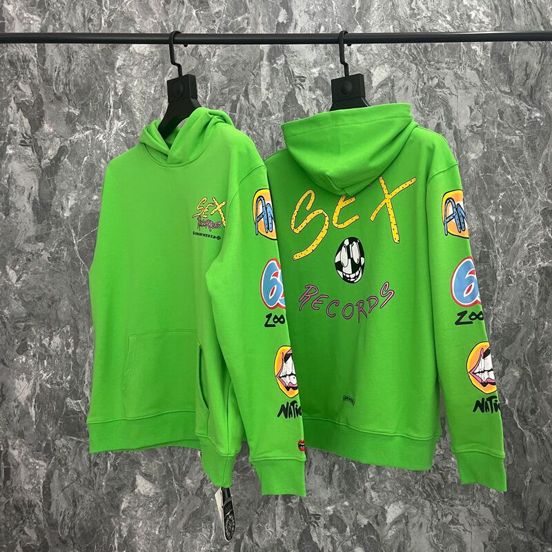 Trendy High-Version Chrome Hearts Cartoon Print Hooded Sweatshirt Factory Direct Sale