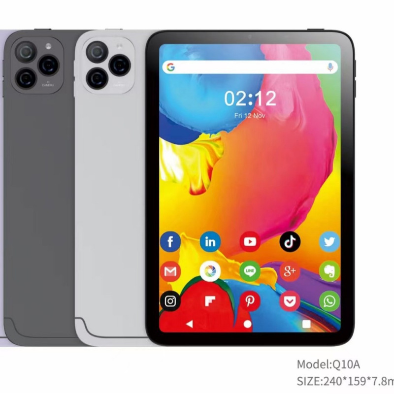 10inch Android 14 Tablet Computer with Eight-Core Processor, Supports Sim Card, 5g Wifi, Google Cross-Border Tablet Computer Gms