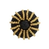 Black gold beaded buckle