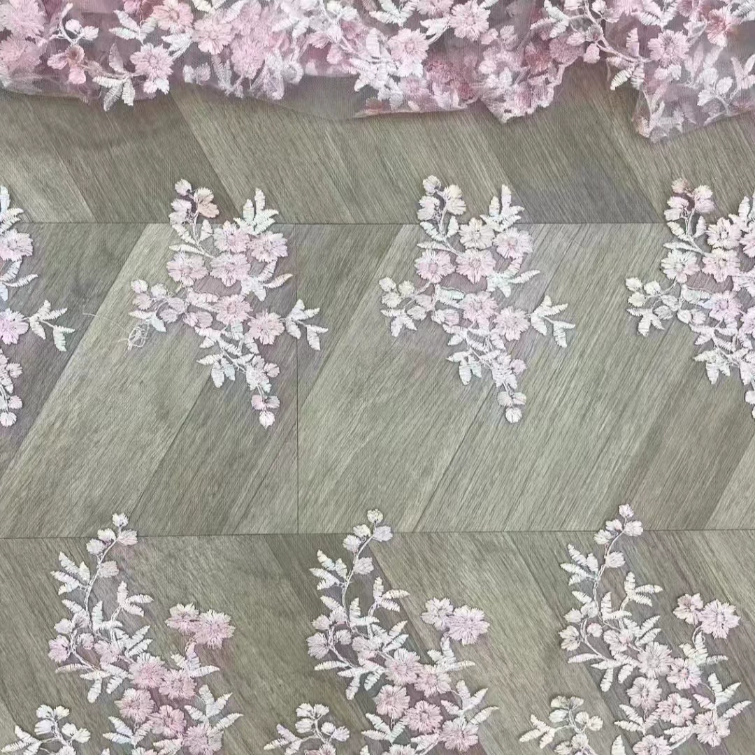 Сетчатая ткань Многоцветная вышитая ткань фабрика прямых продаж Hanfu Guофэн вышитая ткань